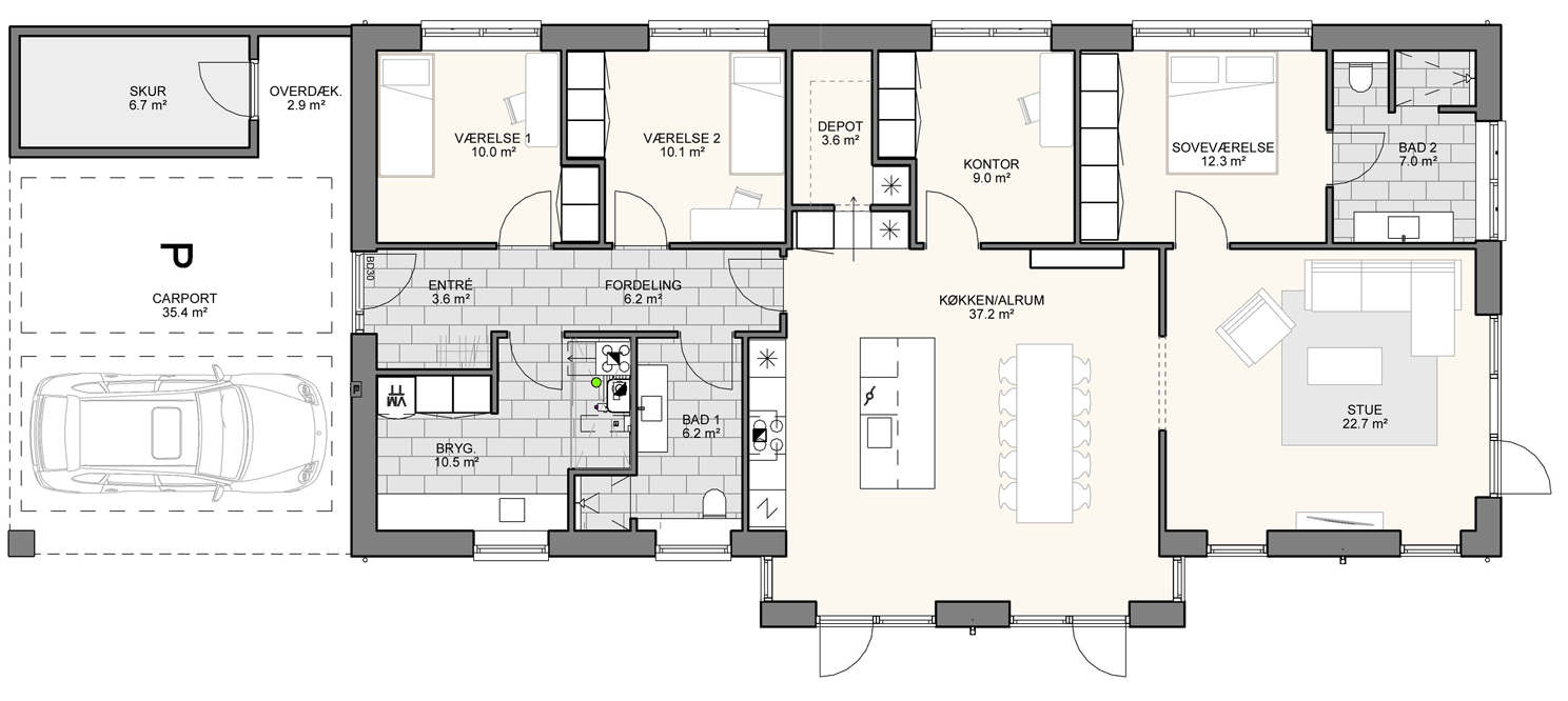 Plantegning Kampagnehus Laengehus Signatur 165 Vandret (1)