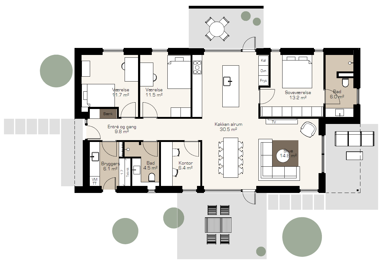 Villa Enkel 140 m2