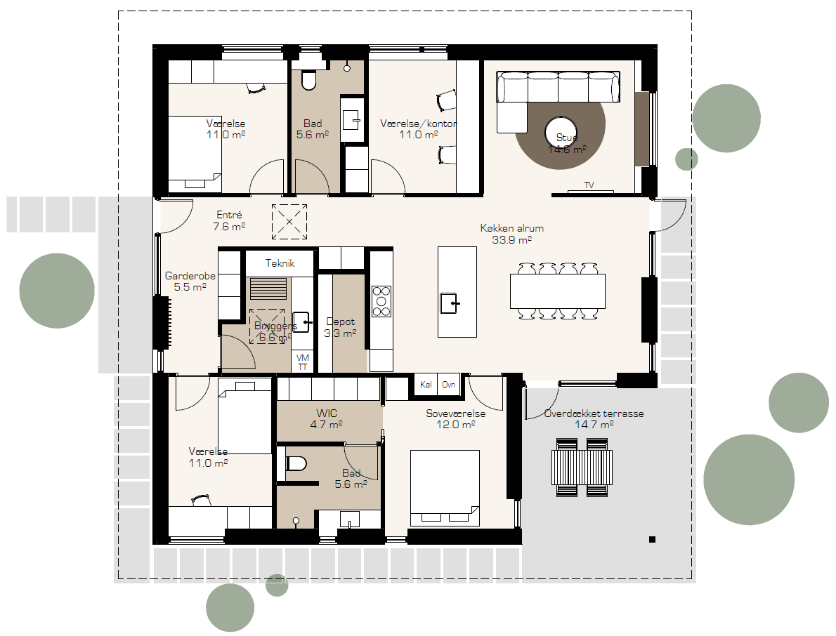 Villa Kvadrat 160 m2