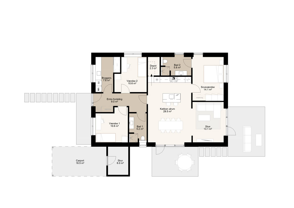 Funkis 130 m2