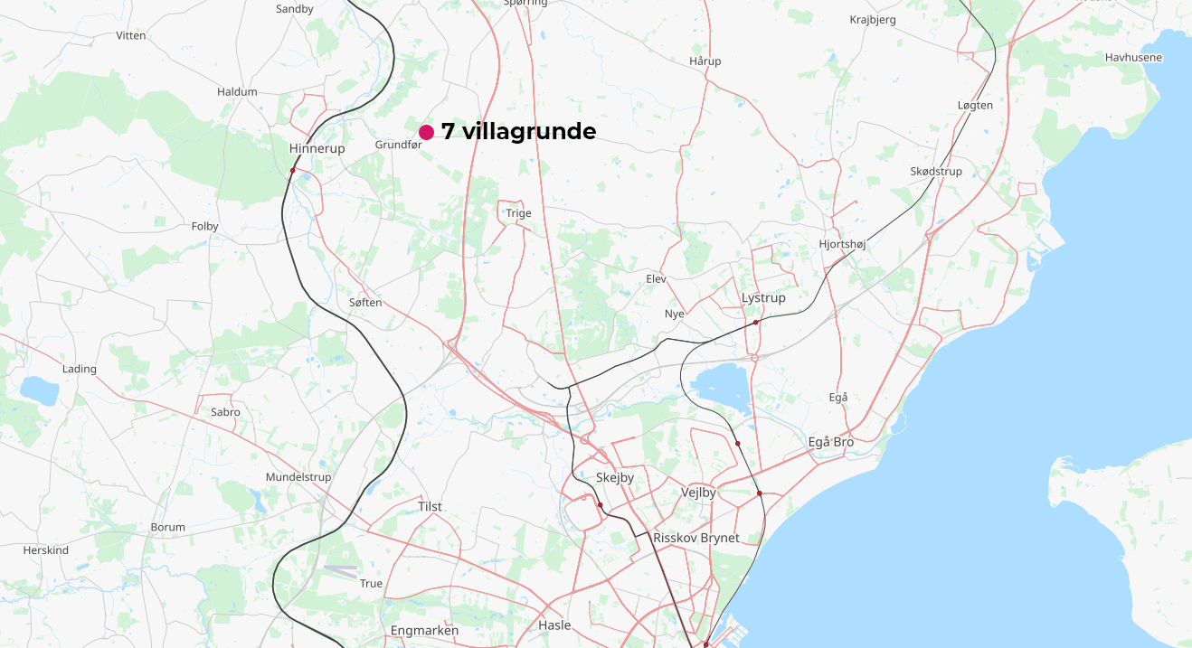 Omraadekort Villagrunde Hinnerup