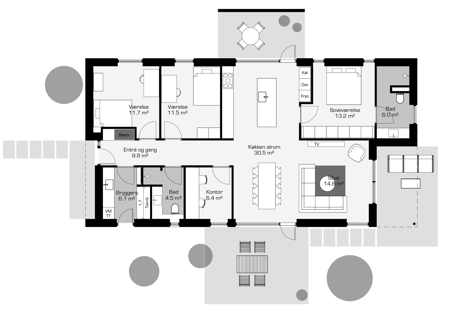 Villa Enkel 140 m2