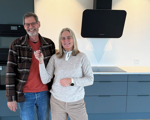 Funkisvilla med panoramaudsigt i Engesvang